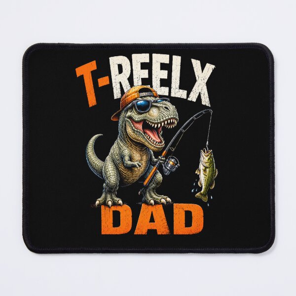 Item preview, T-Reelx Dad Funny Fishing T-Rex Dinosaur designed and sold by 519xdesign.