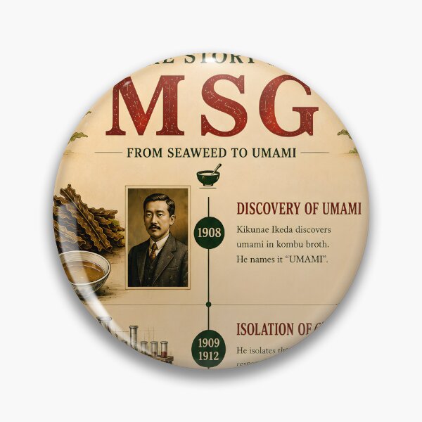Item preview, The Story of MSG | Food Heritage Poster designed and sold by Easternpantry.