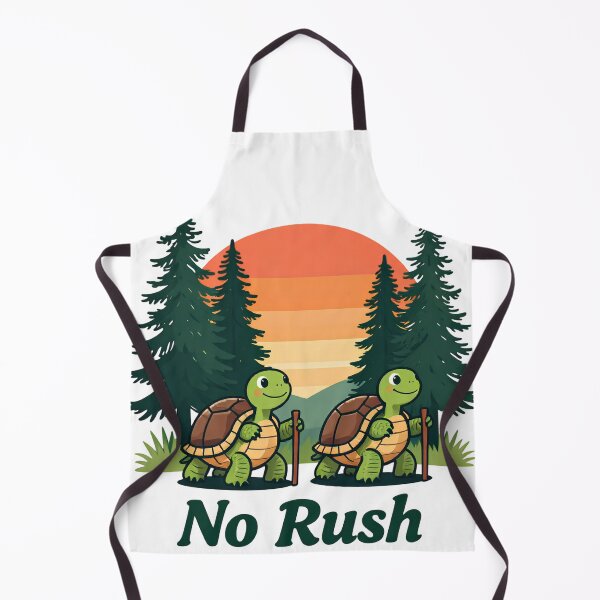 Item preview, No Rush Turtles Hiking At Sunset Through Pine Forest designed and sold by LinaDesign Store.