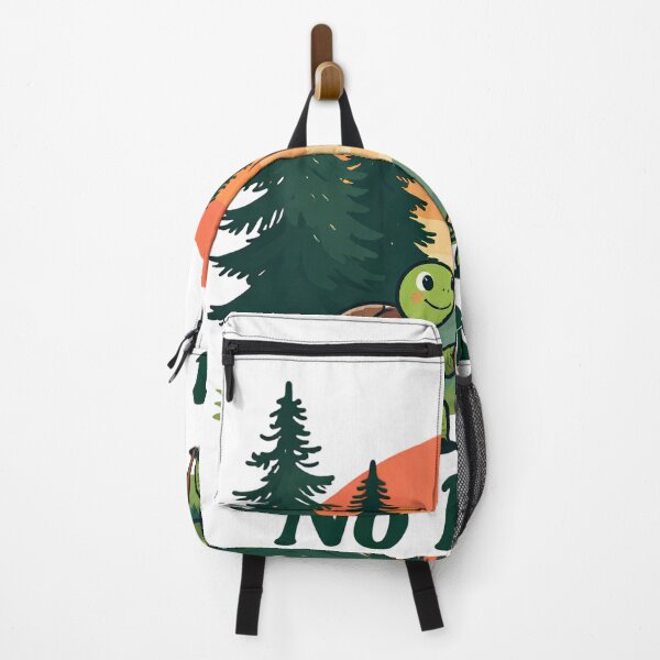 Item preview, No Rush Turtles Hiking At Sunset Through Pine Forest designed and sold by LinaDesign Store.