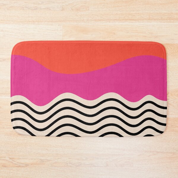 Item preview, Mid Century Modern Waves Retro Abstract Geometric Design designed and sold by Volt Junkies.