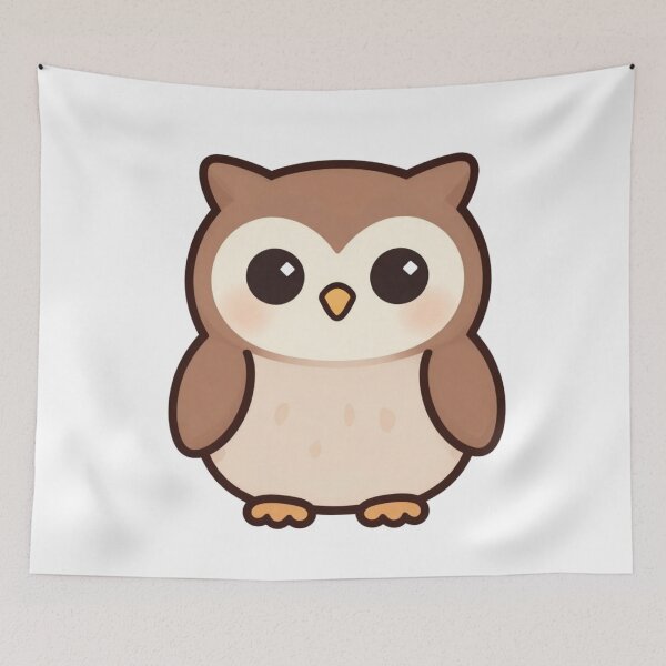 Item preview, Cute Kawaii Owl Adorable Woodland Friend designed and sold by anime355.