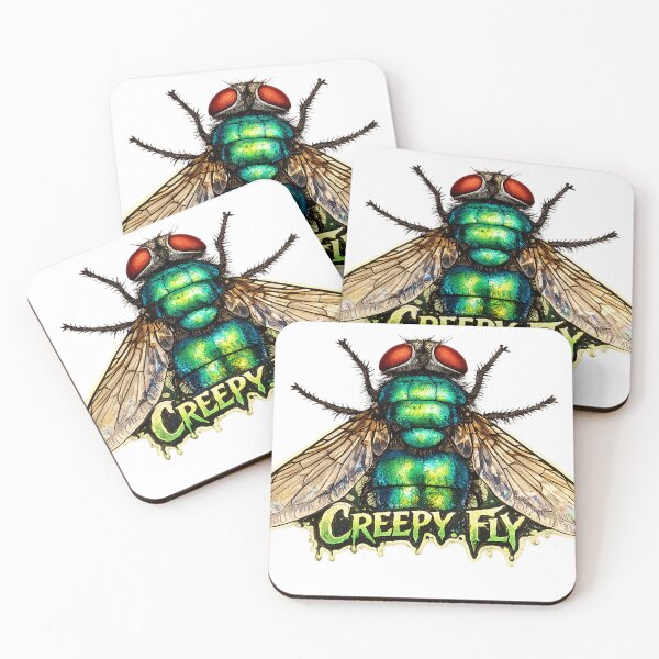 Item preview, Creepy Fly Gothic Insect Artwork | Spooky Bug Illustration designed and sold by Hookesmode.