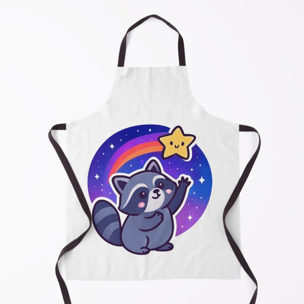 Item preview, Catch Your Chance Raccoon - Space Kawaii Sticker designed and sold by foryouandyours.
