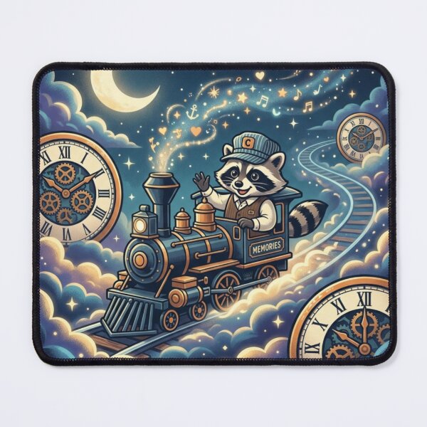 Item preview, Memories Train – Raccoon Conductor of Time  designed and sold by Dogandesighn.