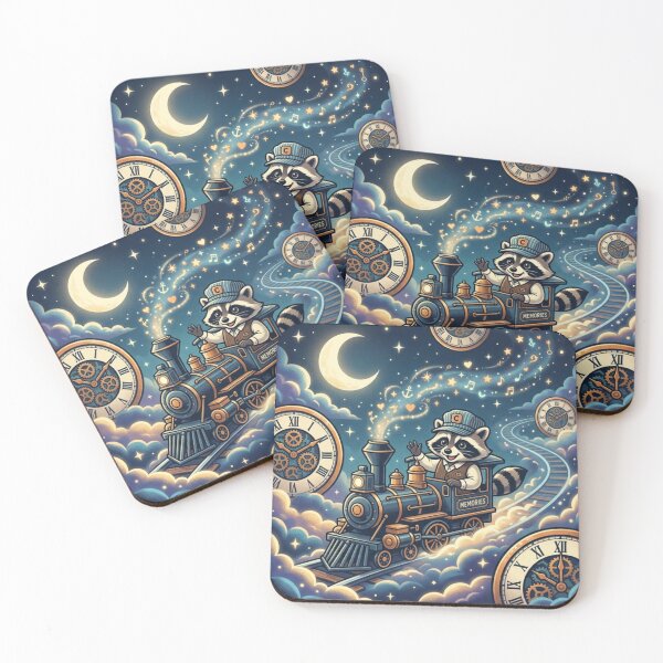 Item preview, Memories Train – Raccoon Conductor of Time  designed and sold by Dogandesighn.