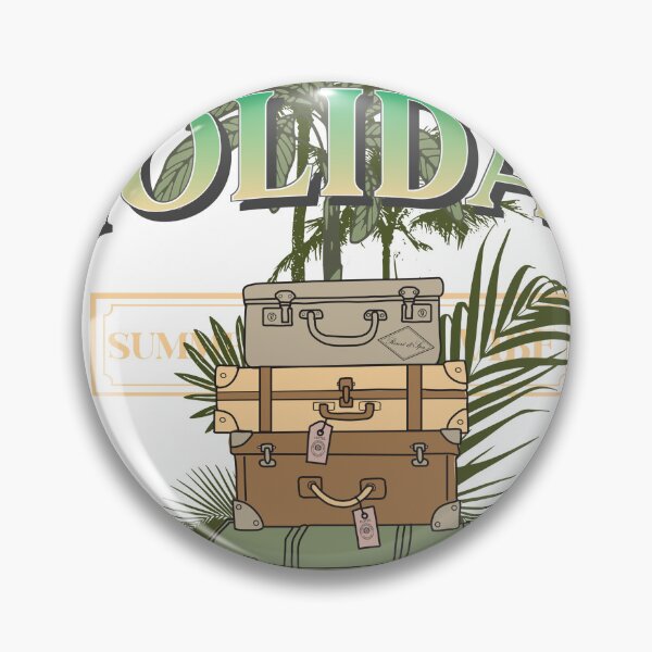 Item preview, Holiday Summer Vibe Vintage Suitcases Travel Palm Tree T-Shirt designed and sold by Atique Creations.