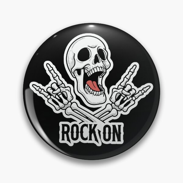 Item preview, Rock On Skeleton Hand Sign Heavy Metal Skull Graphic Design designed and sold by TipTop GFX.