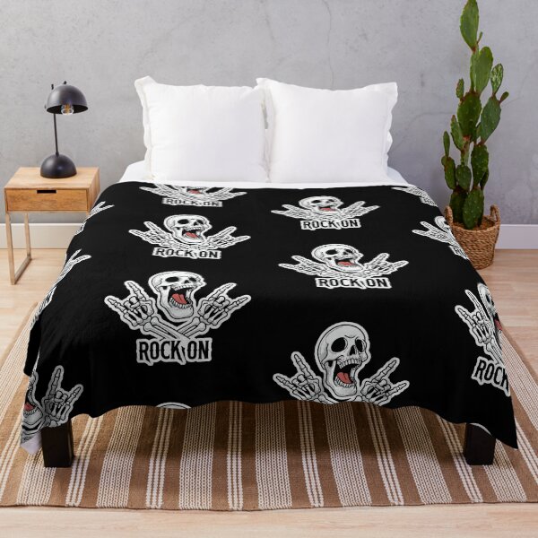 Item preview, Rock On Skeleton Hand Sign Heavy Metal Skull Graphic Design designed and sold by TipTop GFX.
