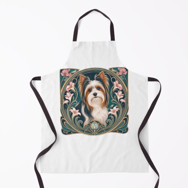 Item preview, Biewer Terrier Dog Art Nouveau Floral designed and sold by AntiqueImages.