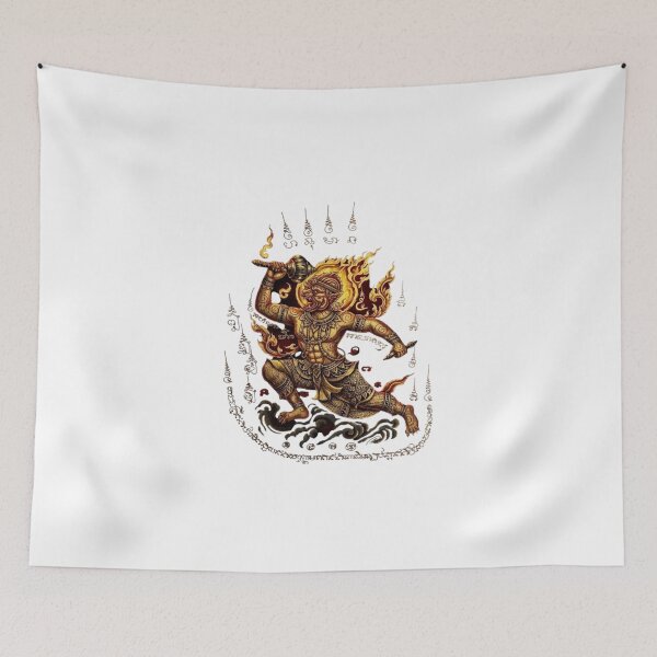 Item preview, Mythical Thai Hanuman Warrior Line Art designed and sold by Danmaha.