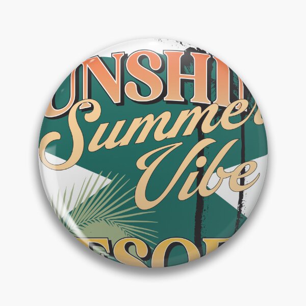 Item preview, Sunshine Summer Vibe Resort Retro Palm Tree T-Shirt designed and sold by Atique Creations.