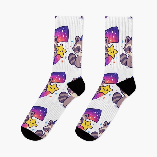 Item preview, Catch Your Chance Raccoon - Space Kawaii Sticker designed and sold by foryouandyours.
