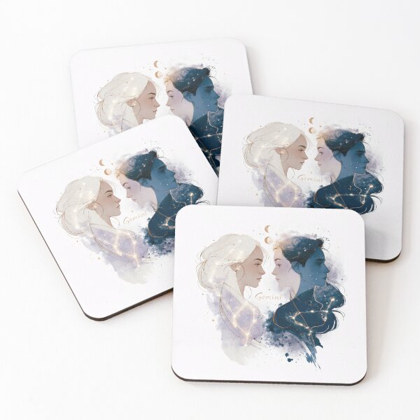 Item preview, Gemini Twin Souls Zodiac Art designed and sold by AgataNowaka.