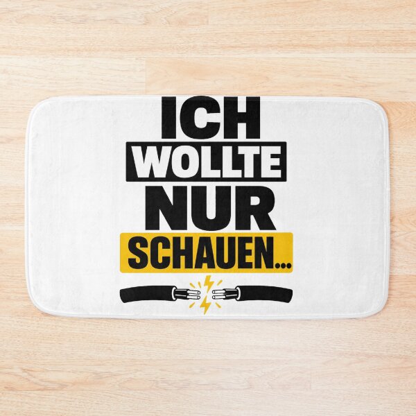 Item preview, Funny Electrician Quote – “Ich wollte nur schauen…” T-Shirt designed and sold by WattSarkasmus.