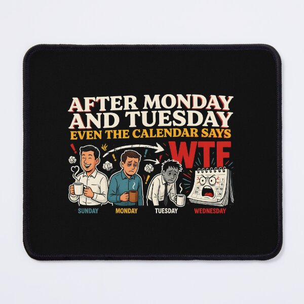 Item preview, After Monday and Tuesday Even the Calendar Says WTF Relatable Office Meme designed and sold by Redgiant87x.