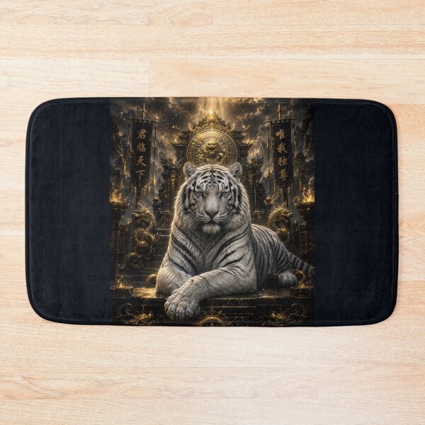 Item preview, King’s Light | White Tiger Throne | Majestic Fantasy Guardian Art designed and sold by ManJiangHong.