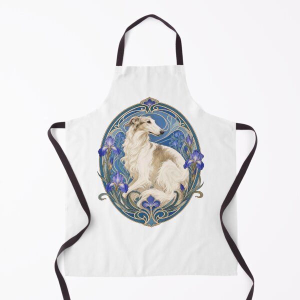 Item preview, Elegant Borzoi Art Nouveau Dog designed and sold by AntiqueImages.