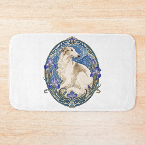 Item preview, Elegant Borzoi Art Nouveau Dog designed and sold by AntiqueImages.