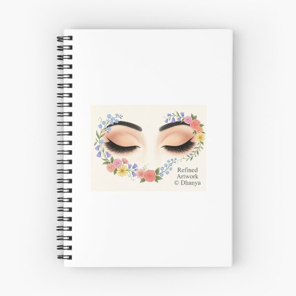 Item preview, ​Minimalist Eyelashes with Delicate Floral Touch Digital Art designed and sold by Artgirldhanya.