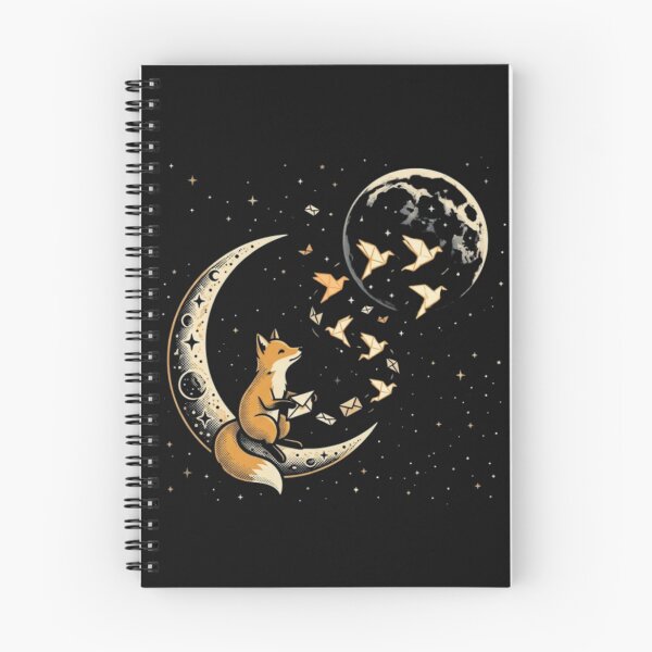Item preview, Moon Messenger – Fox with Origami Birds designed and sold by Dogandesighn.