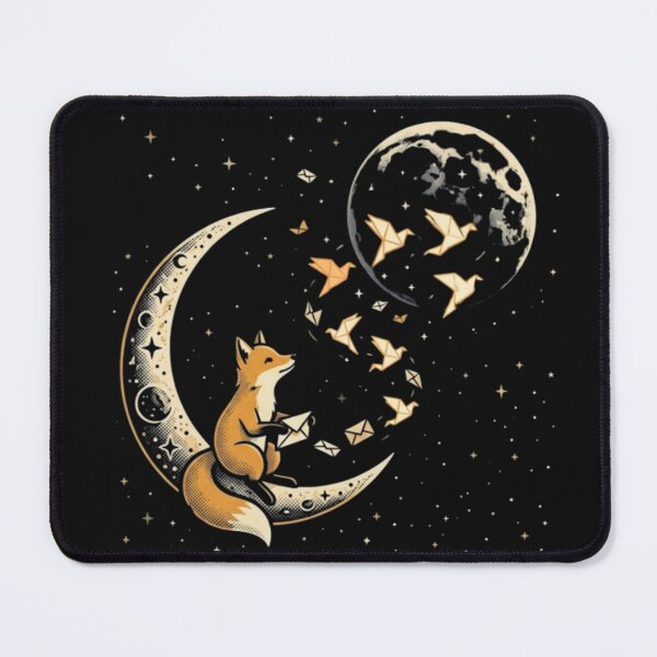 Item preview, Moon Messenger – Fox with Origami Birds designed and sold by Dogandesighn.