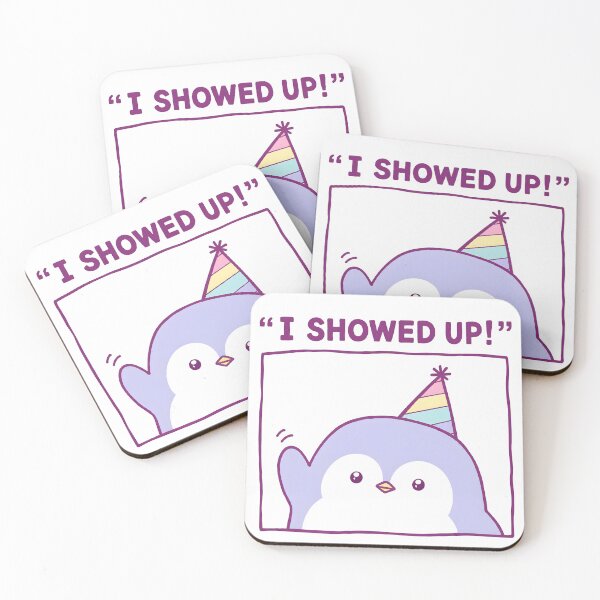 Item preview, I Showed Up Penguin designed and sold by ChocoMellowCo.