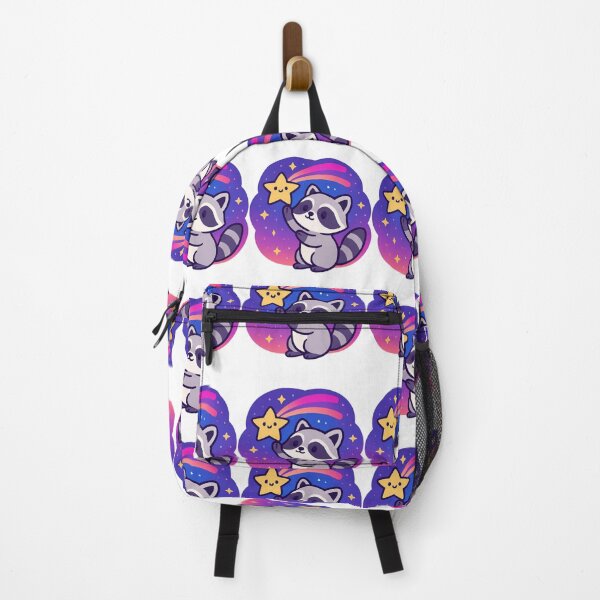 Item preview, Catch Your Chance Raccoon - Space Kawaii Sticker designed and sold by foryouandyours.