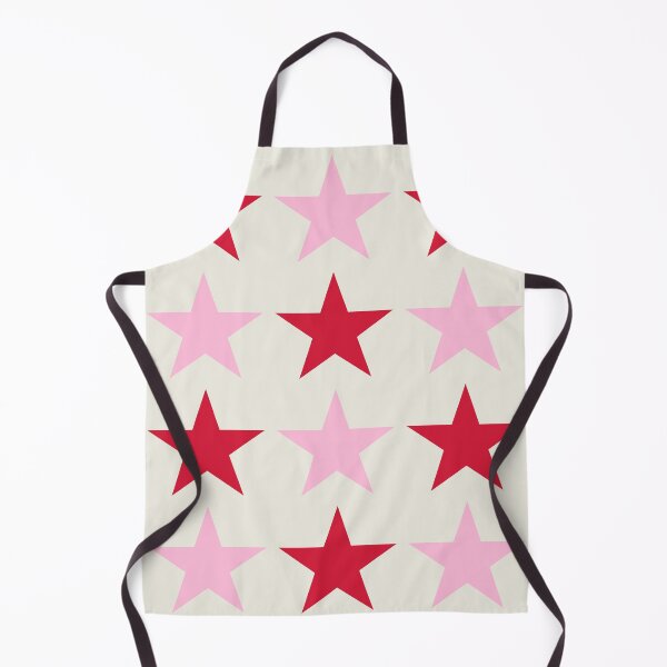 Item preview, Retro Red & Cotton Candy Pink Stars on Cream - Large designed and sold by RachelMacht.