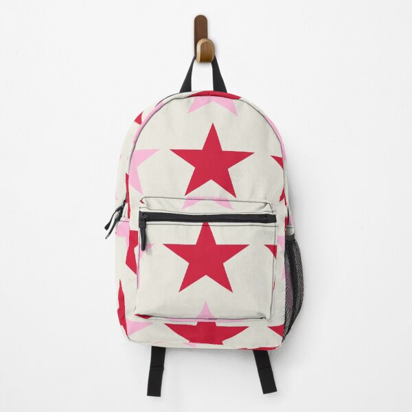 Item preview, Retro Red & Cotton Candy Pink Stars on Cream - Large designed and sold by RachelMacht.