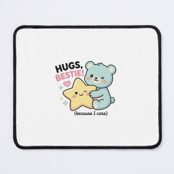 Item preview, Cute "Hugs Bestie" Teddy Bear Sticker designed and sold by Snikdha.