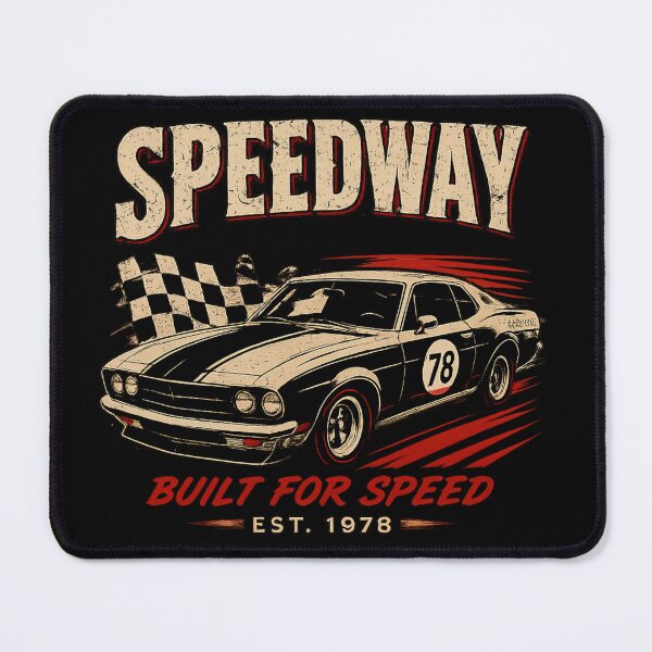 Item preview, Vintage Speedway Muscle Car Racing Design designed and sold by Houldi.