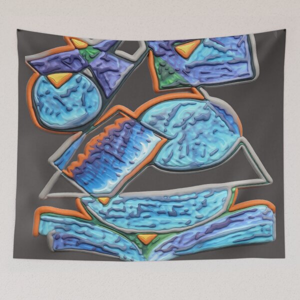 Item preview, discombobulated C br colorful geometric abstract design designed and sold by SmashingDeals.