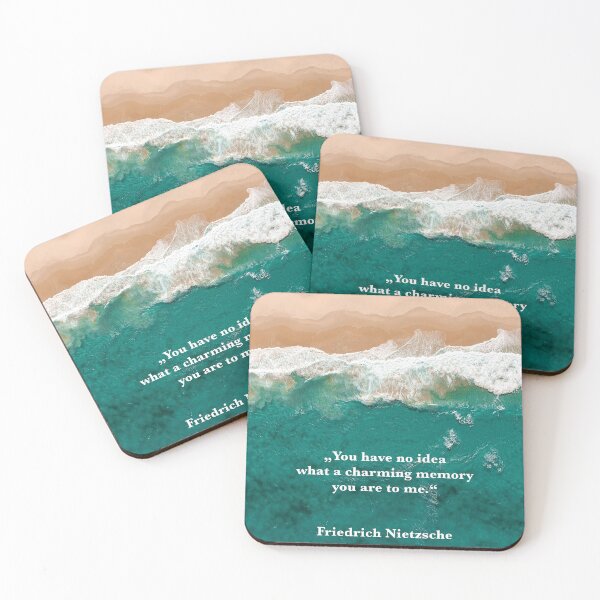 Item preview, Nietzsche quote Charming Memory Beach Ocean Saying designed and sold by Mauswohn.