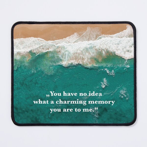 Item preview, Nietzsche quote Charming Memory Beach Ocean Saying designed and sold by Mauswohn.