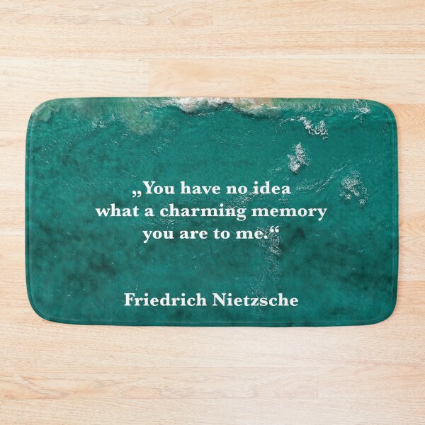 Item preview, Nietzsche quote Charming Memory Beach Ocean Saying designed and sold by Mauswohn.