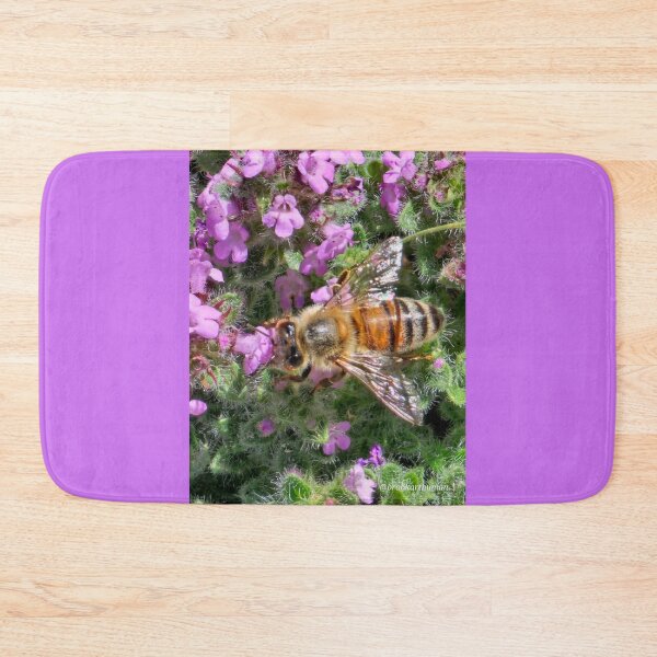 Item preview, Bee on purple  designed and sold by DancingCreek.