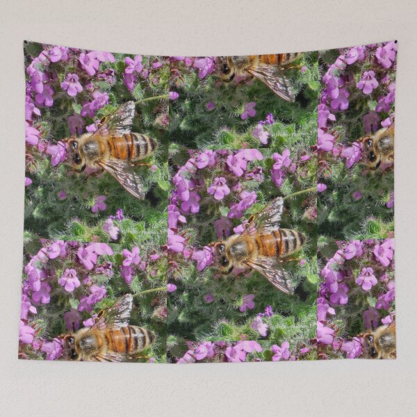 Item preview, Bee on purple  designed and sold by DancingCreek.