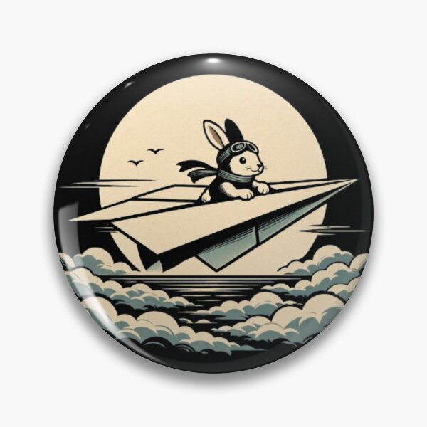 Item preview, Paper Plane Pilot – Adventurous Rabbit in the Sky designed and sold by Dogandesighn.