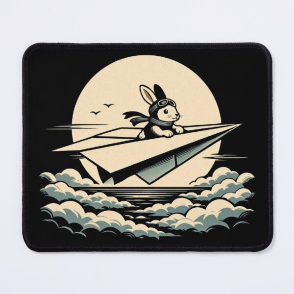 Item preview, Paper Plane Pilot – Adventurous Rabbit in the Sky designed and sold by Dogandesighn.