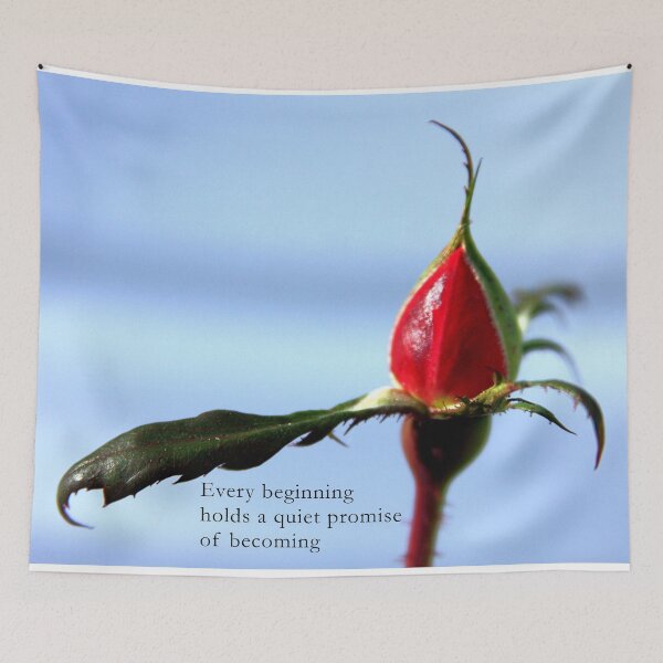 Item preview, Rose Bud Photography – Becoming Quote Art designed and sold by Seeds of Wellness.
