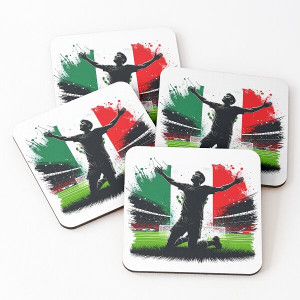 Item preview, Mexico Soccer Player Art — Mexican Football Flag Action Fan Print designed and sold by icemanphotos.