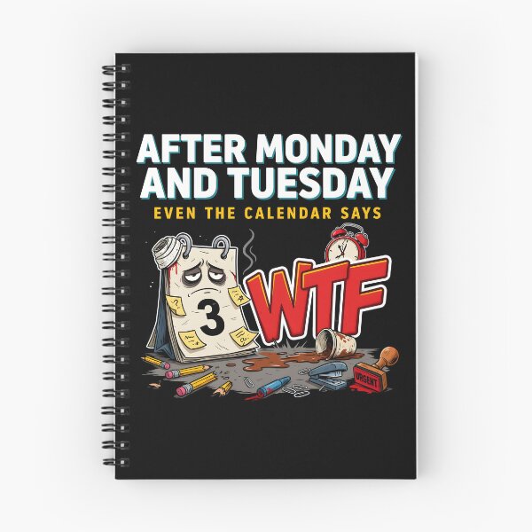 Item preview, After Monday and Tuesday Even the Calendar Says WTF Funny Saying for Office Workers designed and sold by Redgiant87x.
