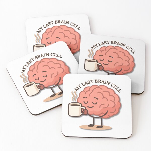Item preview, Running on one brain cell & coffee designed and sold by Je-ss.