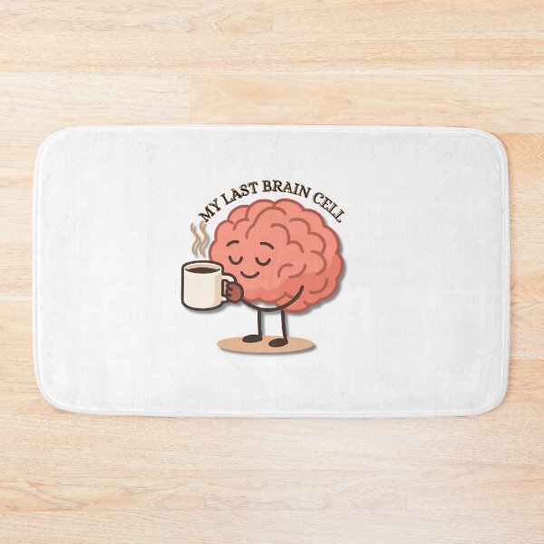 Item preview, Running on one brain cell & coffee designed and sold by Je-ss.