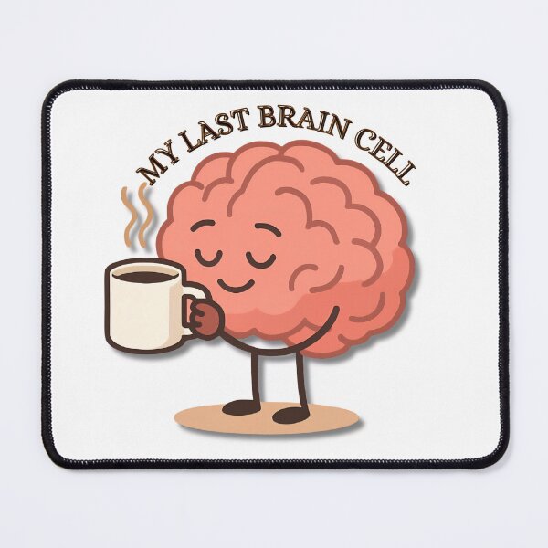 Item preview, Running on one brain cell & coffee designed and sold by Je-ss.