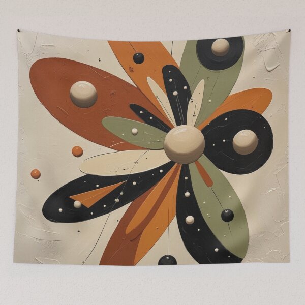 Item preview, Retro Textured Petals Wall Art designed and sold by EnmarcArt.