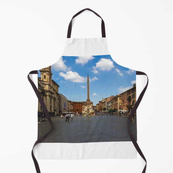 Item preview, Piazza Navona In Rome With Fountain Of The Four Rivers And Crowds On Sunny Day designed and sold by Nmallia.