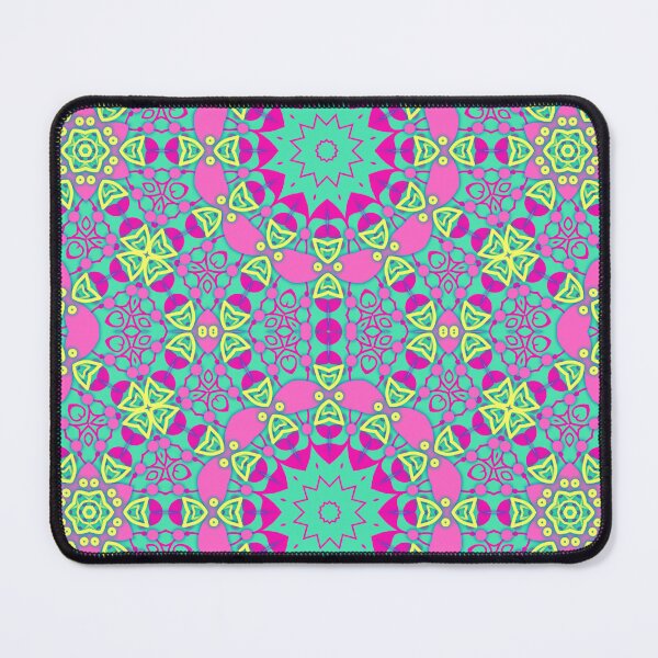 Item preview, Colorful Mandala Mosaic Pattern in Vibrant Pink and Teal designed and sold by DreamsArtwear.