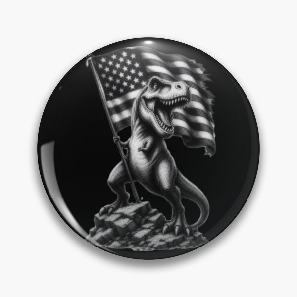 Item preview, Patriotic T-Rex with American Flag designed and sold by FREENATION2026.
